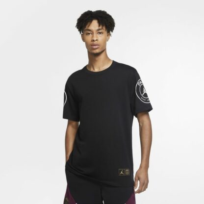 Tee-shirt Paris Saint-Germain Logo pour Homme - Noir Nike