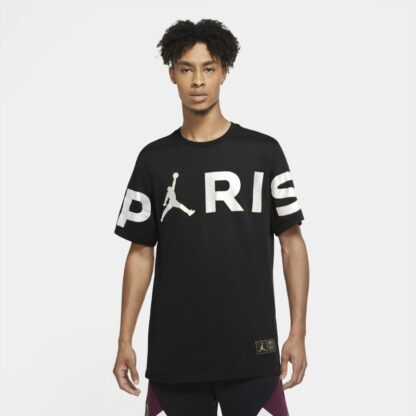 Tee-shirt Paris Saint-Germain Wordmark pour Homme - Noir Nike