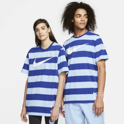 Tee-shirt à rayures Nike Sportswear Swoosh - Bleu Nike