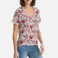 Tee shirt bimatière à fleurs VERITY Gerard Darel