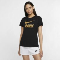 Tee-shirt de football Paris Saint-Germain pour Femme - Noir Nike