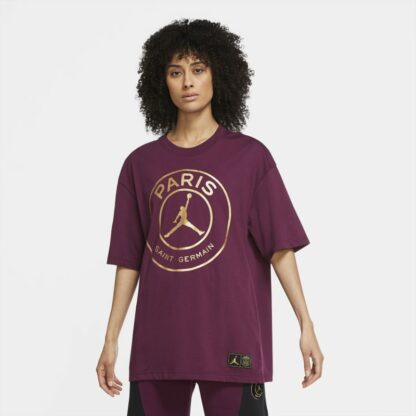 Tee-shirt oversize Paris Saint-Germain pour Femme - Pourpre Nike