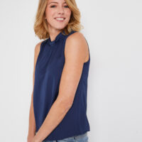 Top habillé col montant femme Grain de Malice