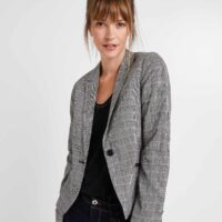 Veste de tailleur à carreaux femme Grain de Malice