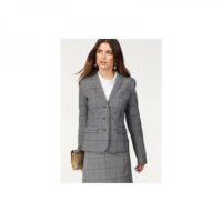 Blazer court Prince de galles femme Bruno Banani - Carreaux Gris