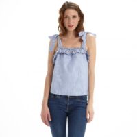 Blouse fines bretelles femme Pepe Jeans - Bleu