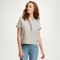 Blouse manches courtes imprimée femme Pepe Jeans - Multicolore