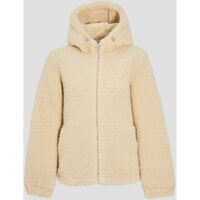 Blouson droit pelucheux