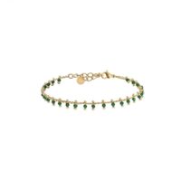 Bracelet Femme perle verte Acier -  Labelle Bijoux