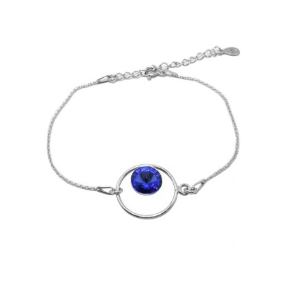 Bracelet Indicolite Josephine BRJOSE206 - Bracelet Argent A925/00 Cristal Swarovski bleu Indicolite