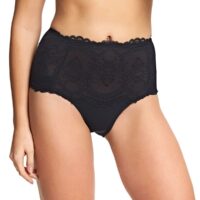 Culotte galbante noire-Wacoal