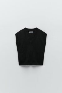 GILET EN MAILLE OVERSIZE Zara