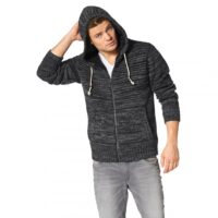 Gilet zippé à capuche fourré homme John Devin - Multicolore