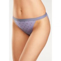 Lot de 10 slips tangas imprimé étoiles en coton stretch femme Go In - 10 Multicolore