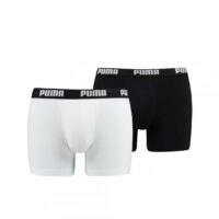 Lot de 2 boxers longs ceinture elastique Blancs Puma