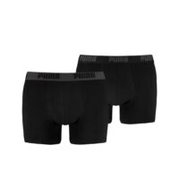 Lot de 2 boxers longs ceinture elastique - Noir