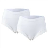 Lot de 2 culottes amincissantes blanches