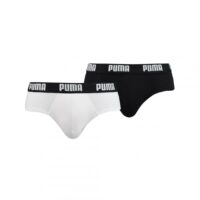 Lot de 2 slips ceinture elastique Blancs Puma