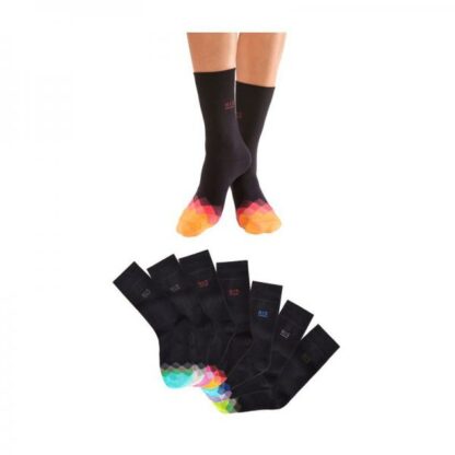 Lot de 7 paires de mi-chaussettes H.I.S - Noir
