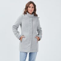 MANTEAU DROIT COL MONTANT