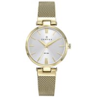 Montre Certus 630694 - Boîtier Acier Doré Rond Bracelet Acier Doré  Femme