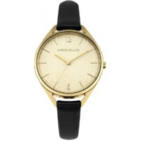 Montre Karen Millen KM162B - Montre Ronde Noire  Femme