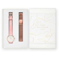 Montre SHSMR-X220 - Montre Coffret Boîtier Doré Rose Femme