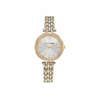 Montre Trendy Kiss TMG10107-03 - Boîtier Acier Bracelet Acier Doré Cadran Argent Femme