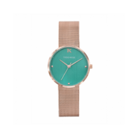 Montre Trendy Kiss TMRG10105-09 - Laura Boîtier Acier Doré rose Bracelet Acier Doré rose Cadran Vert Femme