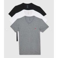 Pack de 3 t-shirts noir/blanc/gris