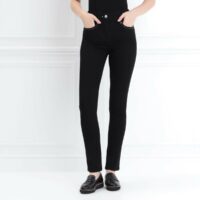 Pantalon ajusté taille haute