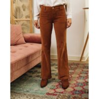 Pantalon flare en velours Sonny