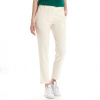 Pantalon fluide imprimé fantaisie femme - Beige