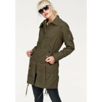 Parka 2 en 1 esprit militaire femme KangaROOS - Vert