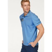 Polo coton piqué manches courtes homme Rhode Island - Bleu Ciel