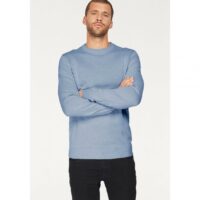 Pull col rond homme John Devin - Bleu Clair Chiné