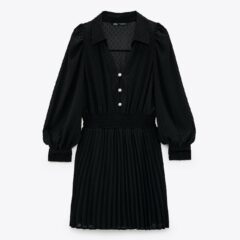 ROBE EN MATIÈRES VARIÉES AVEC DENTELLE Zara ROBE EN MATIÈRES VARIÉES AVEC DENTELLE Zara