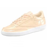 Sneakers en cuir verni brillant femme Classique Club C85 Patent Reebok - Rose