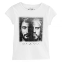 T-Shirt Frero Delavega à manches courtes fille Universal - Blanc