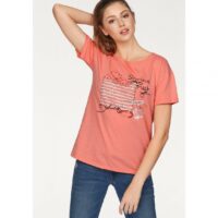 T-shirt imprimé manches courtes femme S. Oliver - Abricot