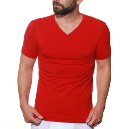 T-shirt manches courtes rouge
