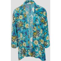 Veste kimono droite ceinturée