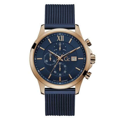 montre Guess Collections Y27003G7MF - montre homme Acier bleu