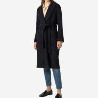 Manteau ceinturée Maddie Bleu Pablo