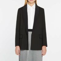 Veste blazer droite Victor laine Noir Pablo