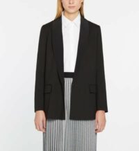 Veste blazer droite Victor laine Noir Pablo