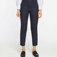 Pantalon Jill slim texturé Bleu Pablo