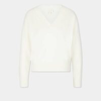 Pull droit col V laine Beige Pablo