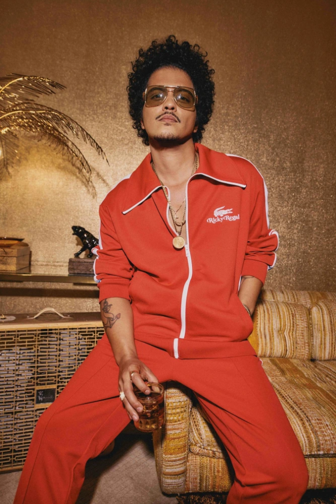  photo nouvelle collection lacoste bruno mars Ricky Regal