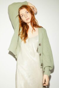 Gilet en maille côtelée H&M